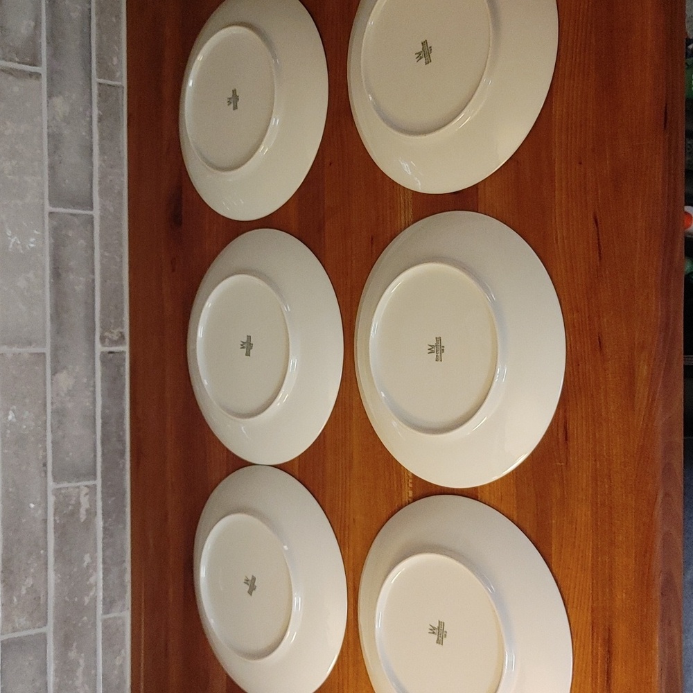 6 Bareuther Waldsassen Wildlife Transferware Porcelain Luncheon Plates - Picture 15 of 17